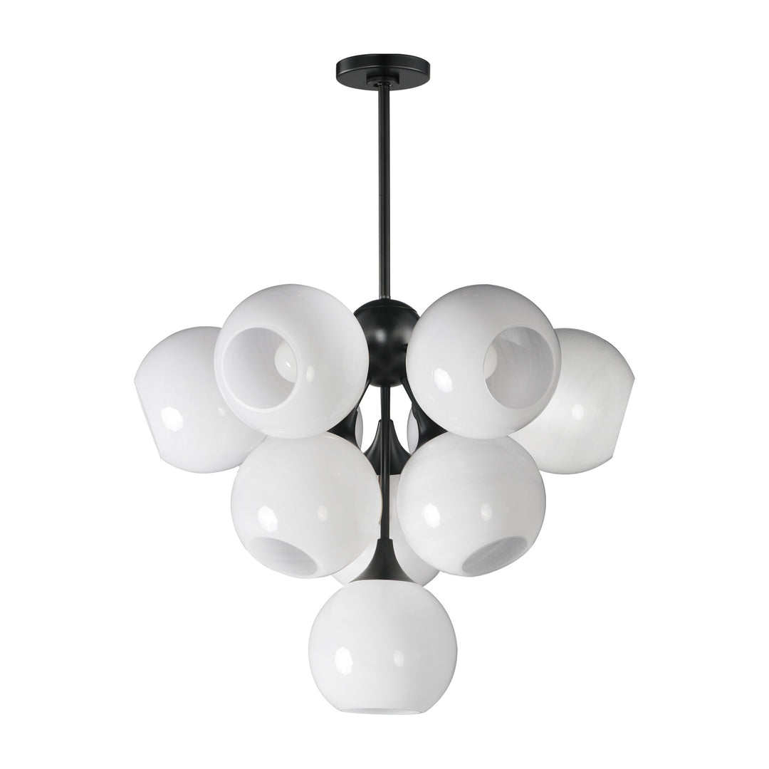 Neve 10-Light Pendant by Studio M Lighting in Black