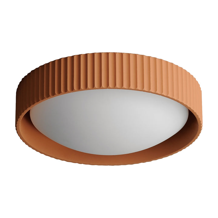 Souffle 14 LED Flush Mount by Studio M Lighting in Terra Cotta