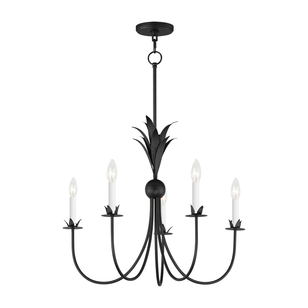 Paloma 5-Light Chandelier by Studio M Lighting in Anthracite