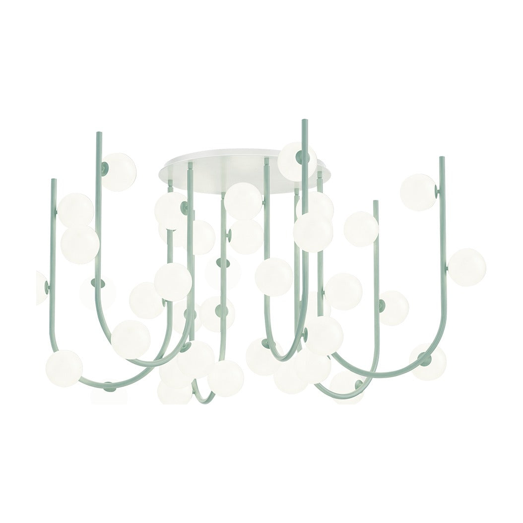 Contour MTO Contour 36-Light MTO Fixed Pendant by Studio M Lighting in Stratton Blue