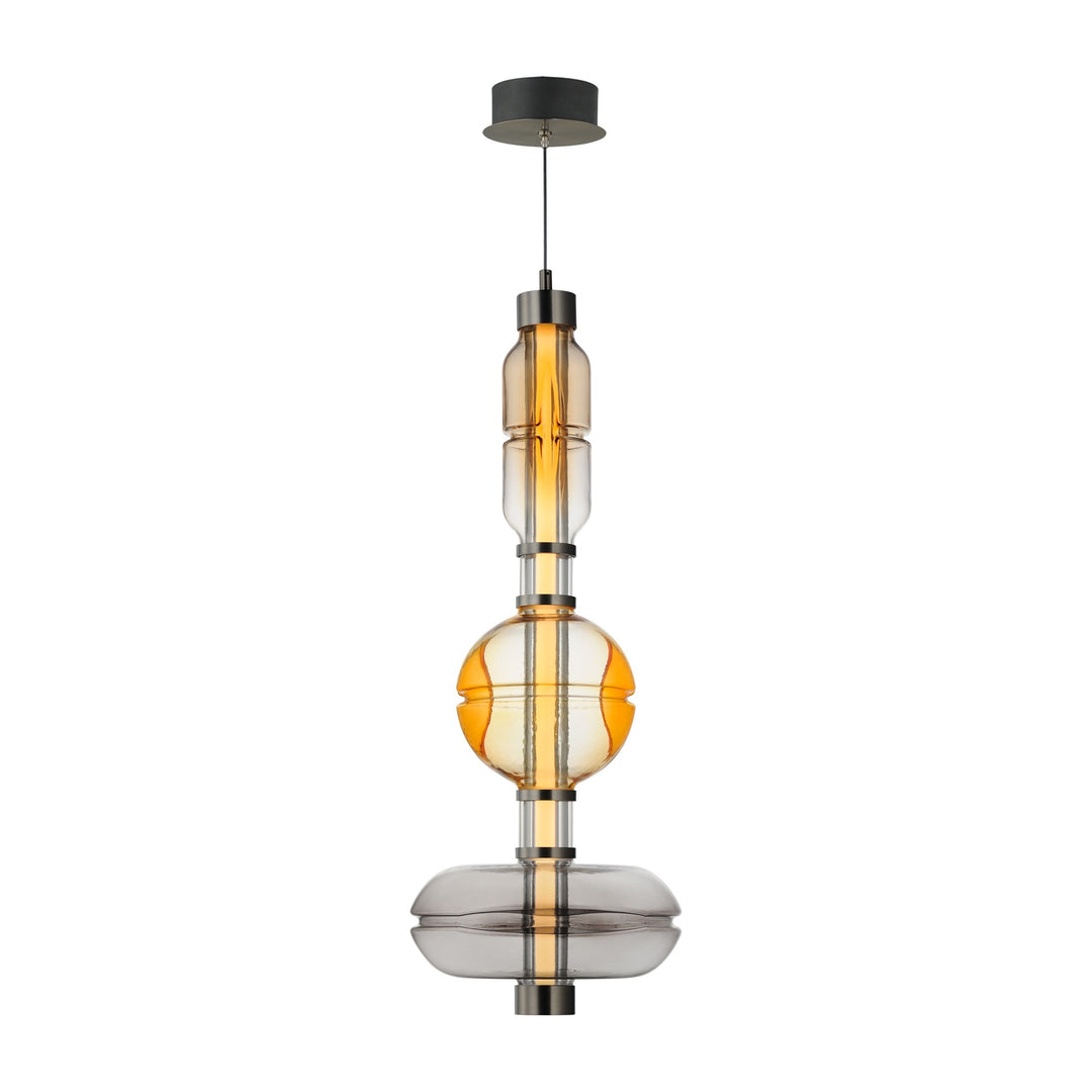Gusto 33" LED Single Pendant by Studio M Lighting in Gunmetal