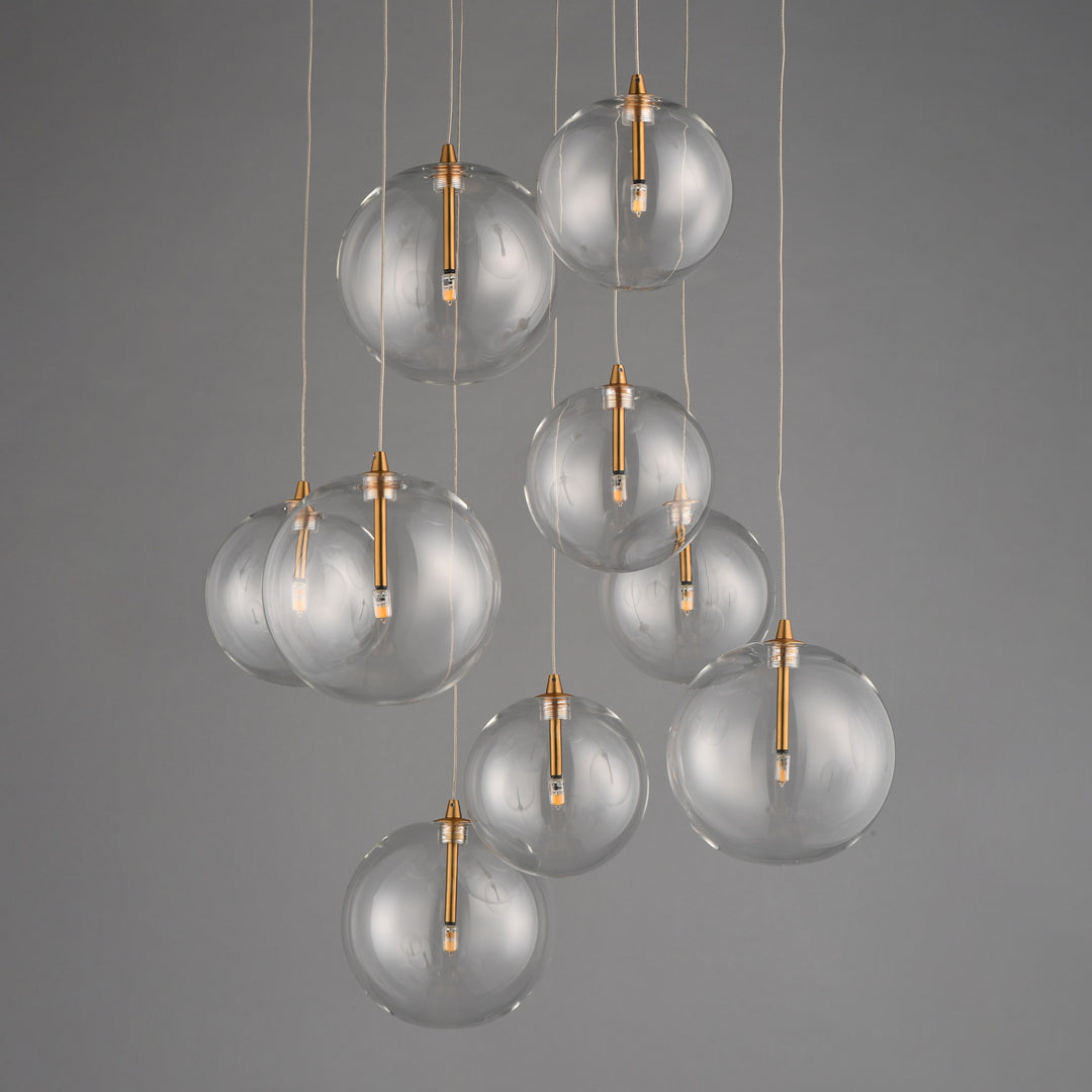 Global 9-Light LED Chandelier by Studio M Lighting – lifestyle