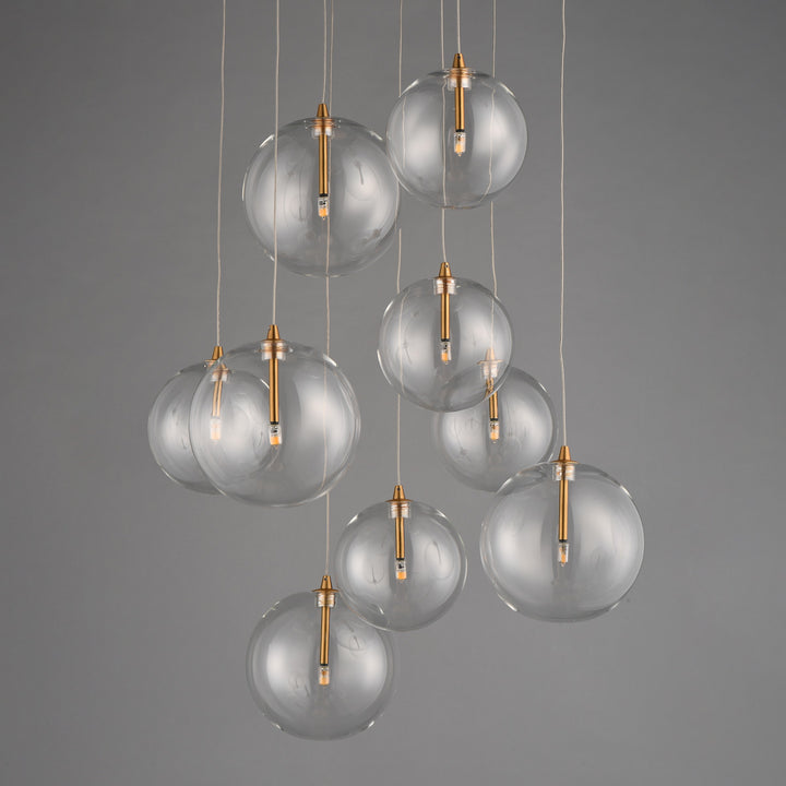 Global 9-Light LED Chandelier by Studio M Lighting – lifestyle