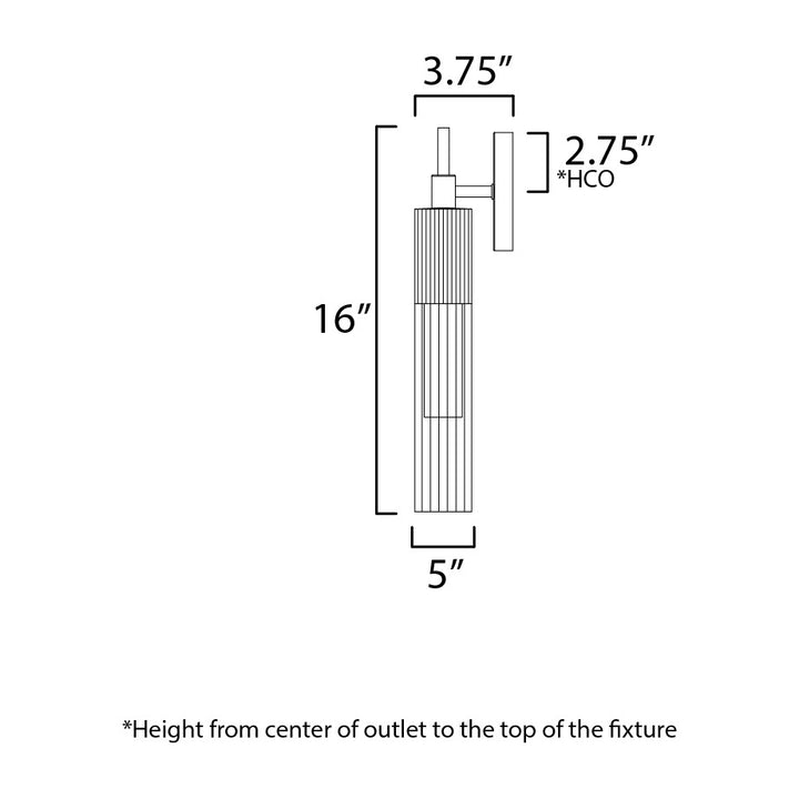 Reeds LED Sconce by Studio M Lighting – line drawing