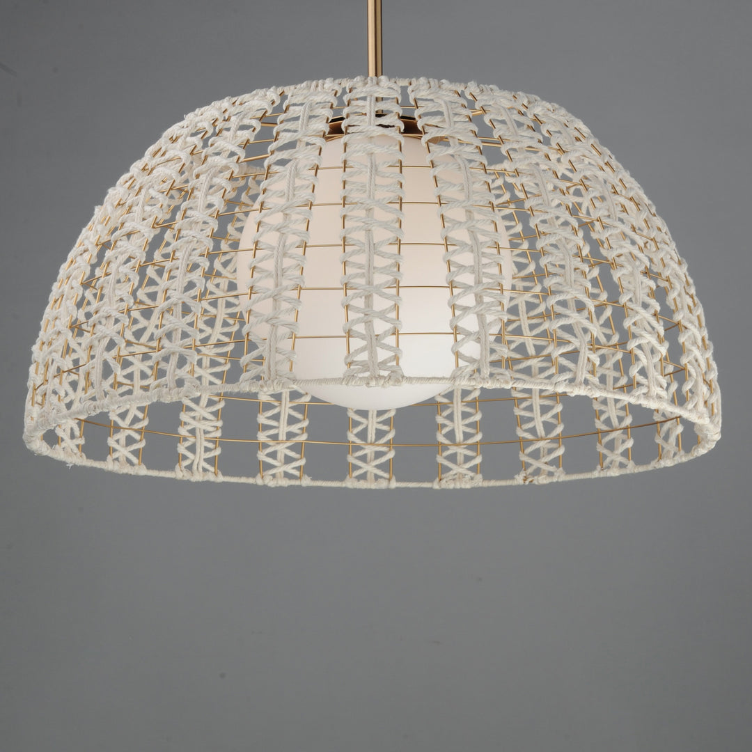 Macrame 1-Light Pendant by Studio M Lighting – lifestyle