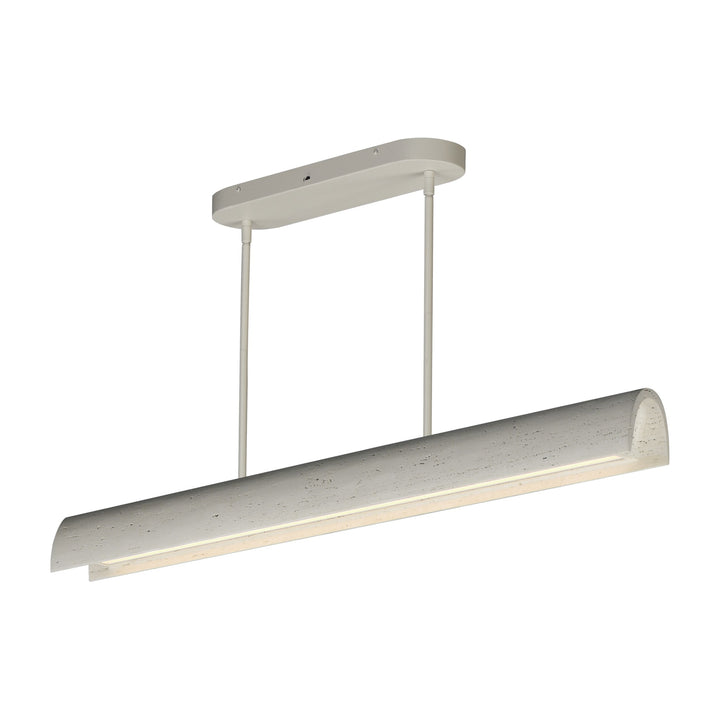 Matera 50 LED Linear Arch Pendant by Studio M Lighting in Chaulk White