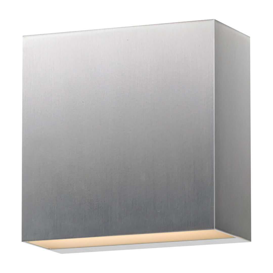 Cubed 5.5 LED Outdoor Sconce by Studio M Lighting in Satin Aluminum
