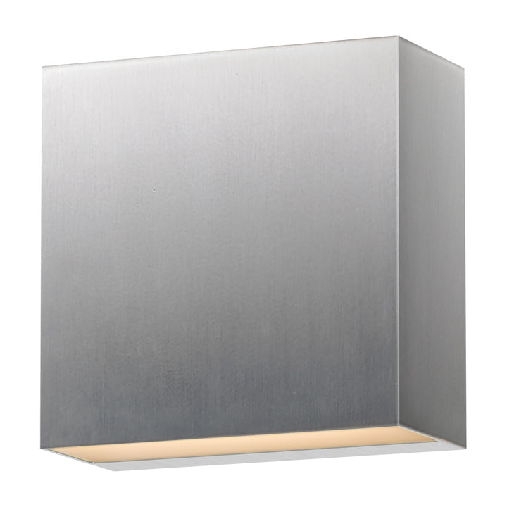 Cubed 5.5 LED Outdoor Sconce by Studio M Lighting in Satin Aluminum