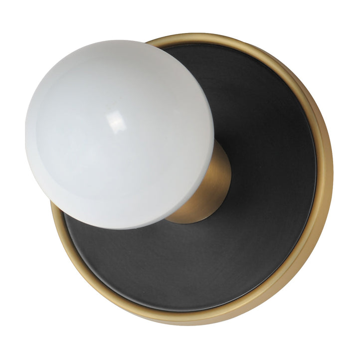 Hollywood 1-Light Sconce by Studio M Lighting in Black / Natural Aged Brass