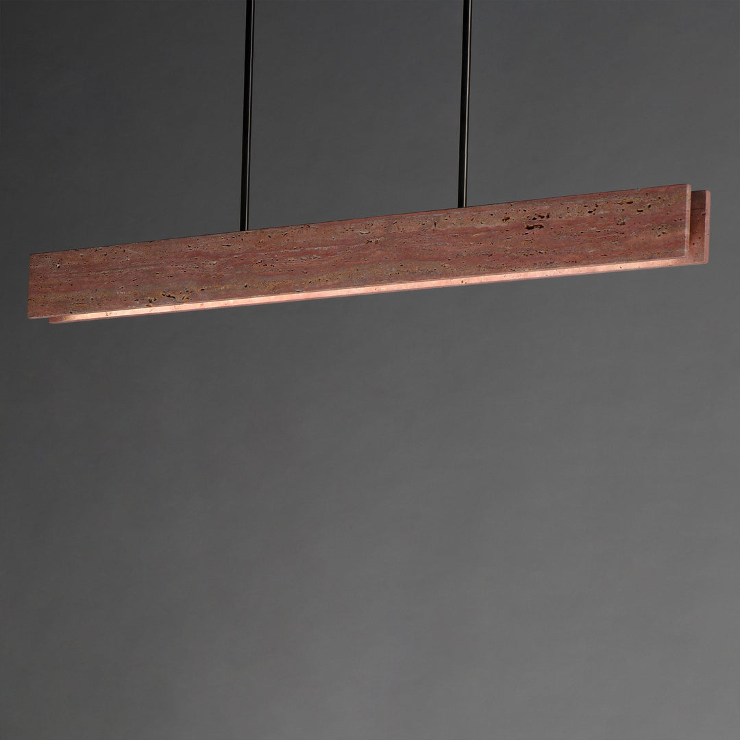 Lintel 47 LED Linear Stone Pendant by Studio M Lighting – lifestyle