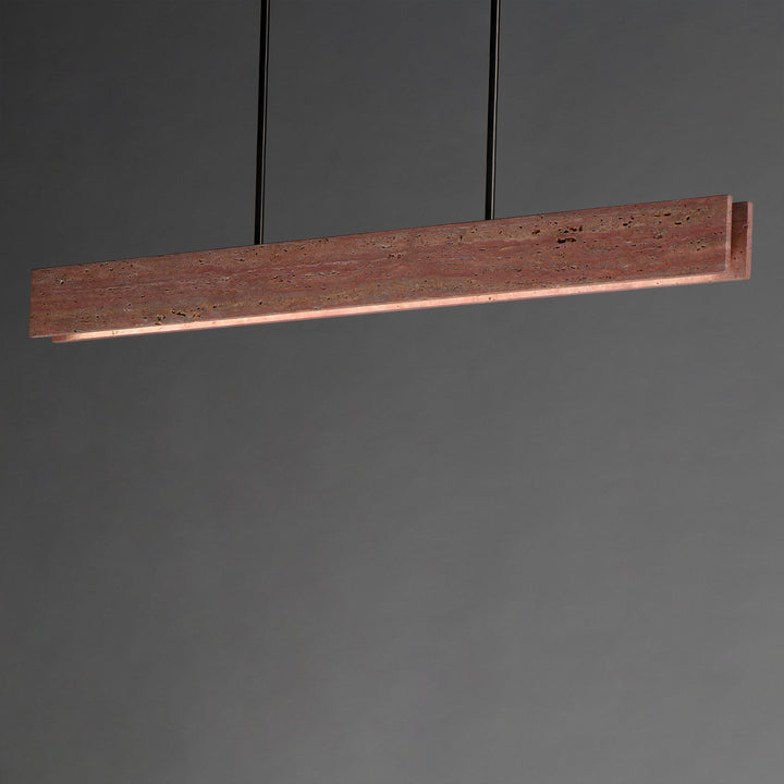 Lintel 47 LED Linear Stone Pendant by Studio M Lighting – lifestyle