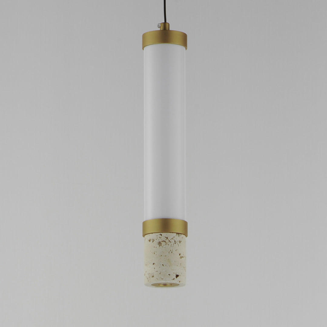 Travertine 1-Light LED Pendant by Studio M Lighting – lifestyle