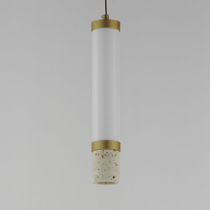 Travertine 1-Light LED Pendant by Studio M Lighting – lifestyle