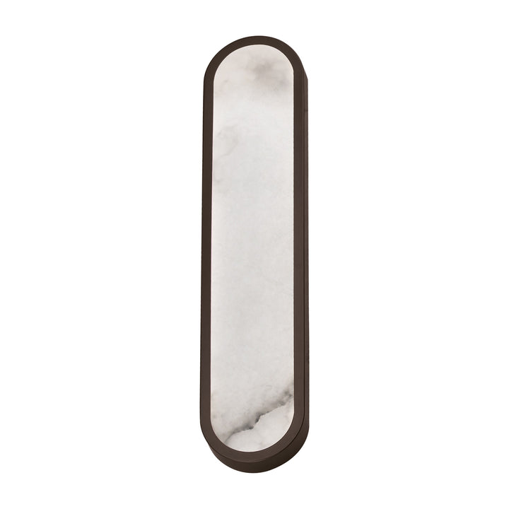 Plinth 24 LED Alabaster Wall Sconce by Studio M Lighting in Dark Bronze