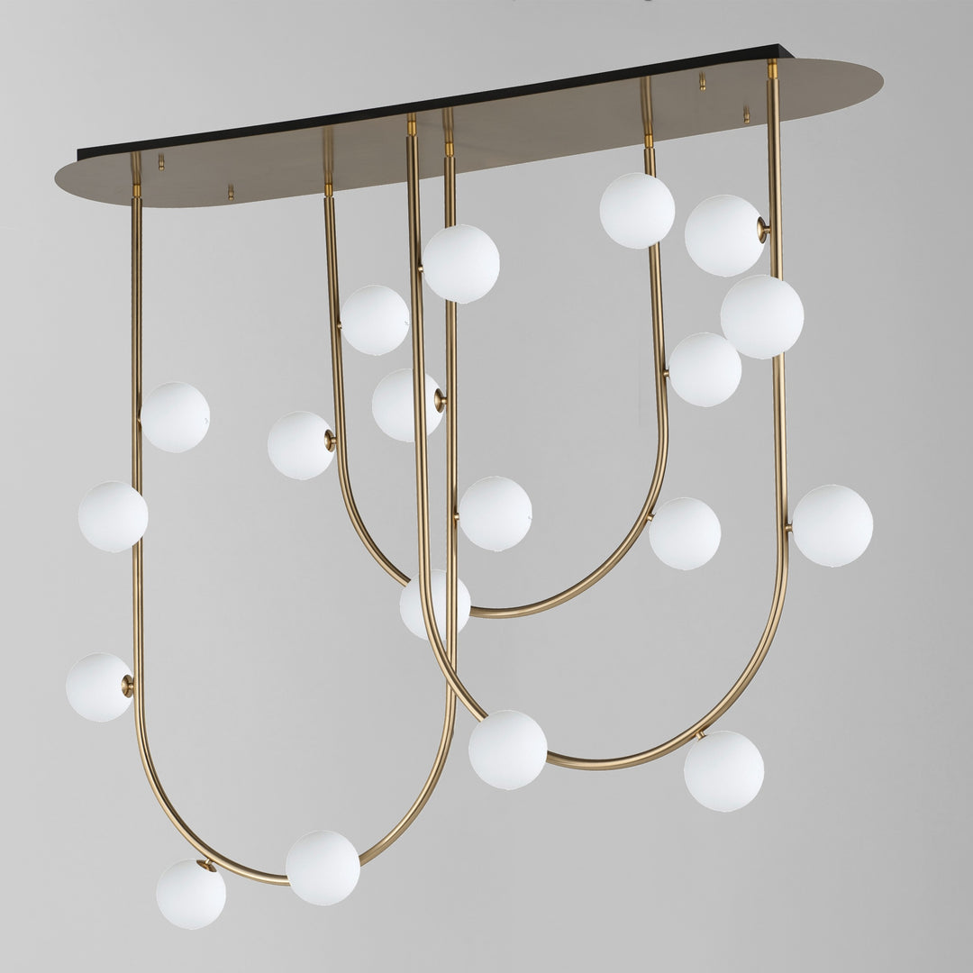 Contour 19-Light Fixed Stem Ceiling Light by Studio M Lighting – lifestyle