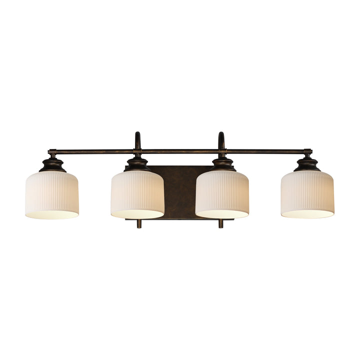 Bisque 4-Light Bath Vanity by Studio M Lighting in Oil Rubbed Bronze
