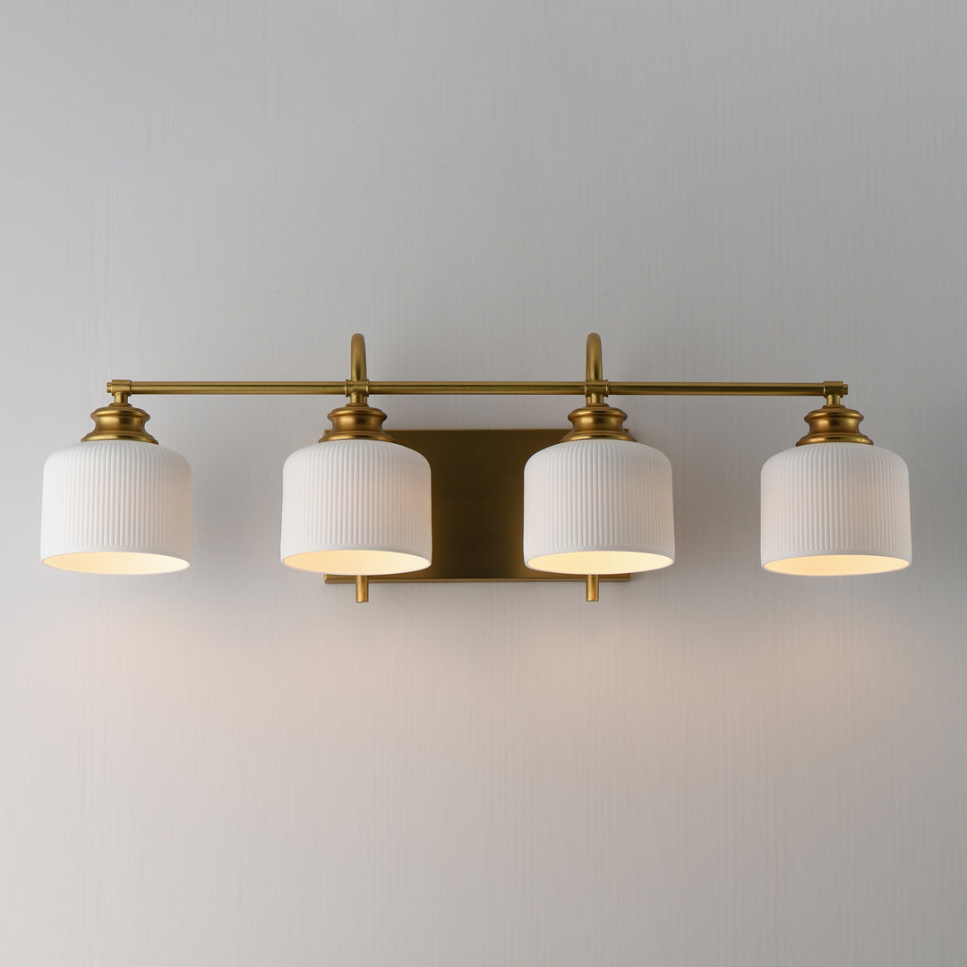 Bisque 4-Light Bath Vanity by Studio M Lighting – lifestyle