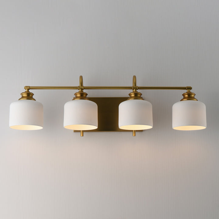 Bisque 4-Light Bath Vanity by Studio M Lighting – lifestyle