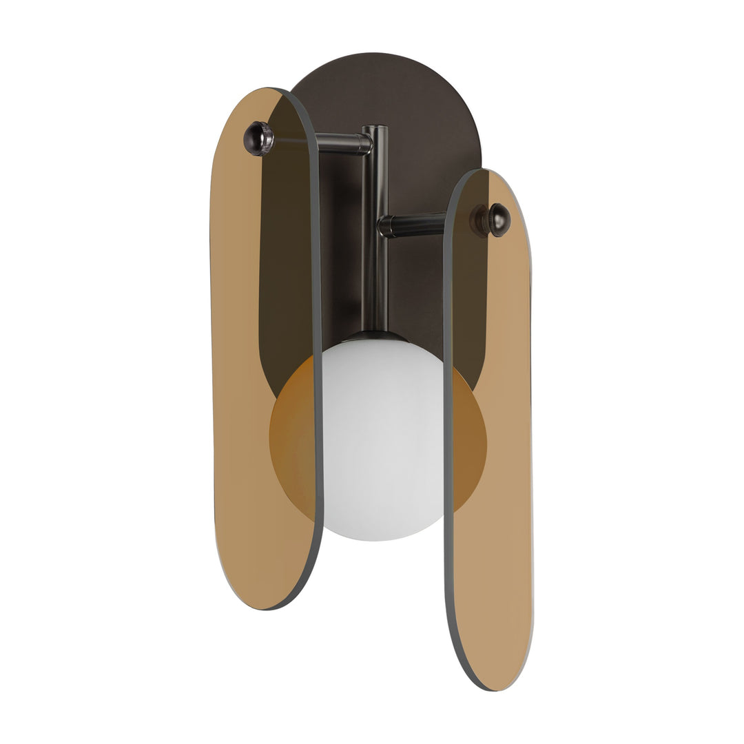 Megalith - Glass Megalith LED Wall Sconce by Studio M Lighting in Brushed Bronze
