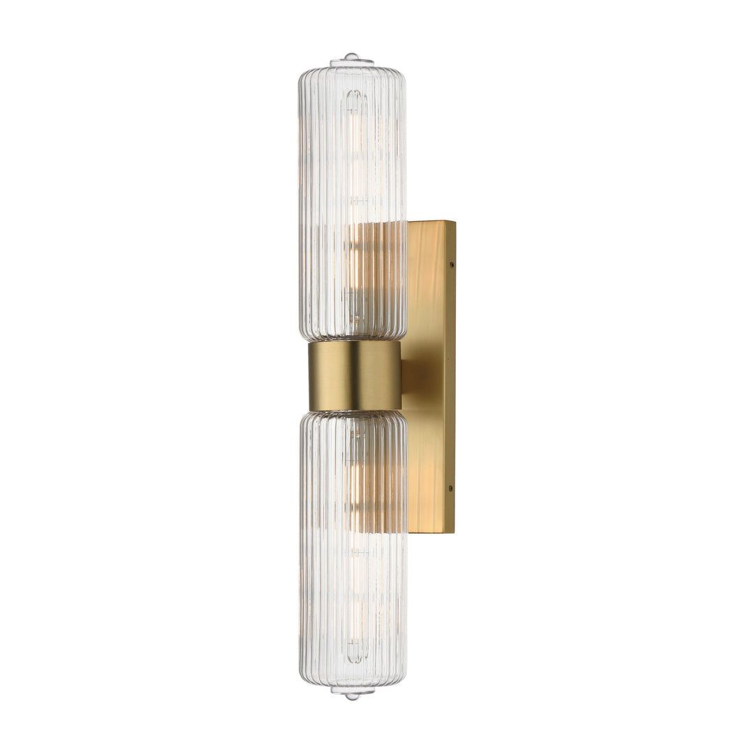 Kasbah 2-Light Wall Sconce by Studio M Lighting in Satin Brass
