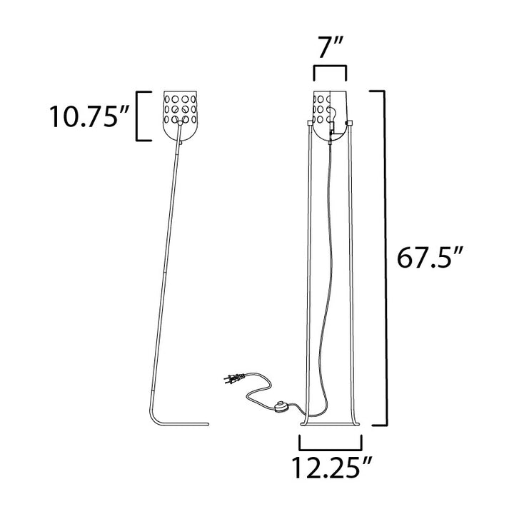 Dottie Floor Lamp by Studio M Lighting – line drawing