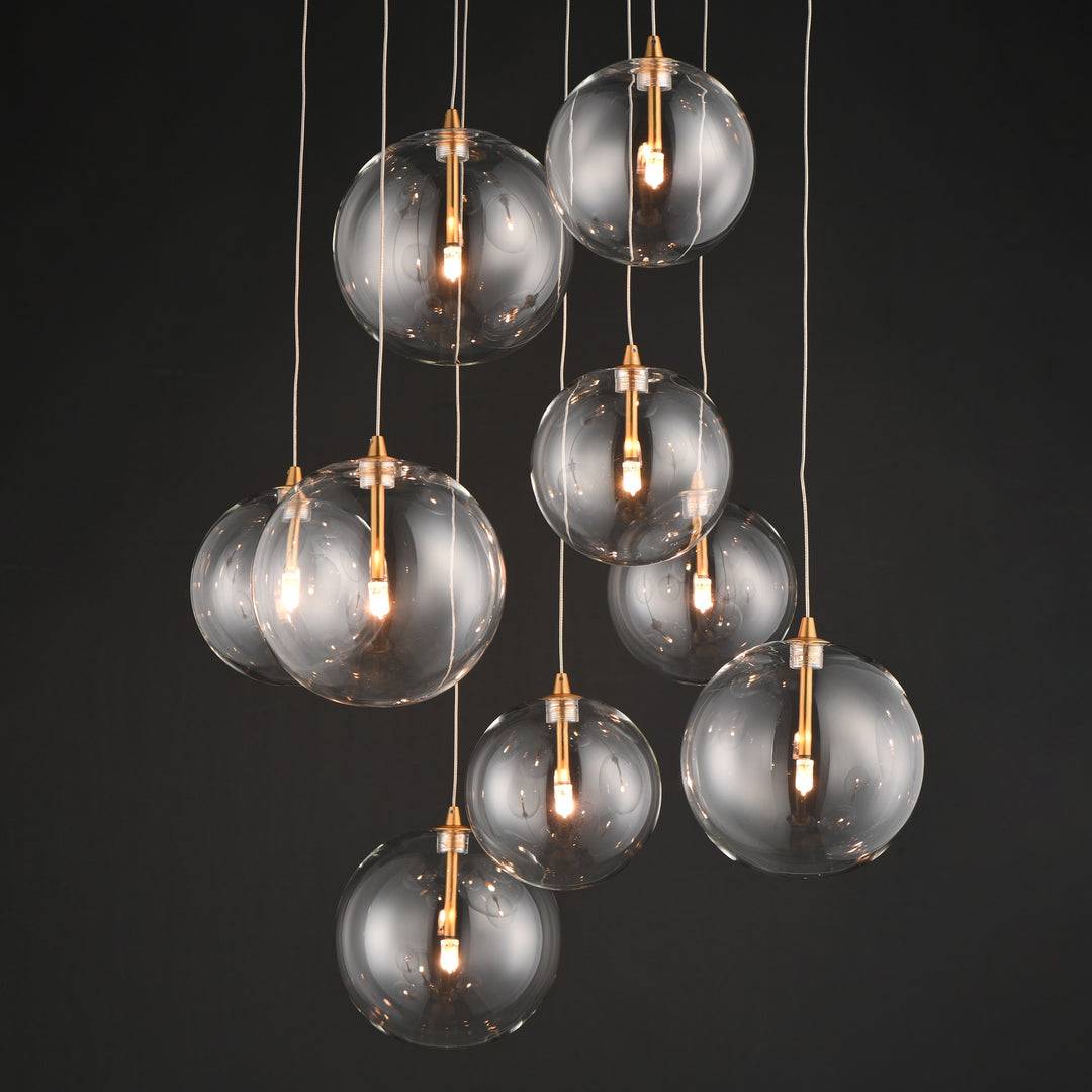 Global 9-Light LED Chandelier by Studio M Lighting – lifestyle