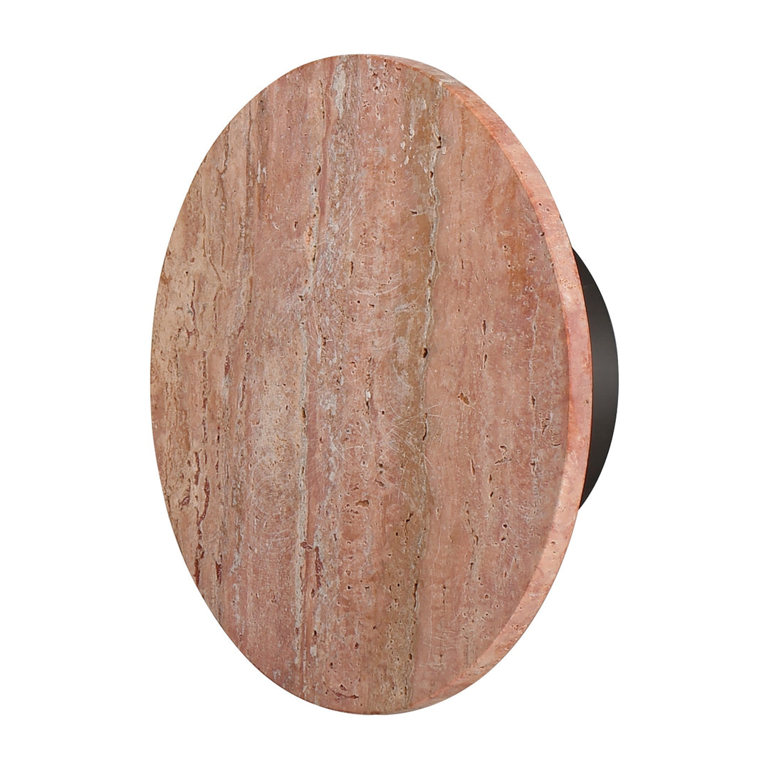 Discus 10 LED Outdoor Wall Sconce by Studio M Lighting in Rosso Laterite / Gunmetal