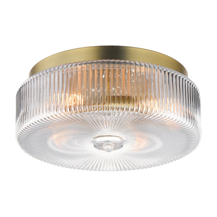 Kasbah 4-Light Flush Mount by Studio M Lighting in Satin Brass