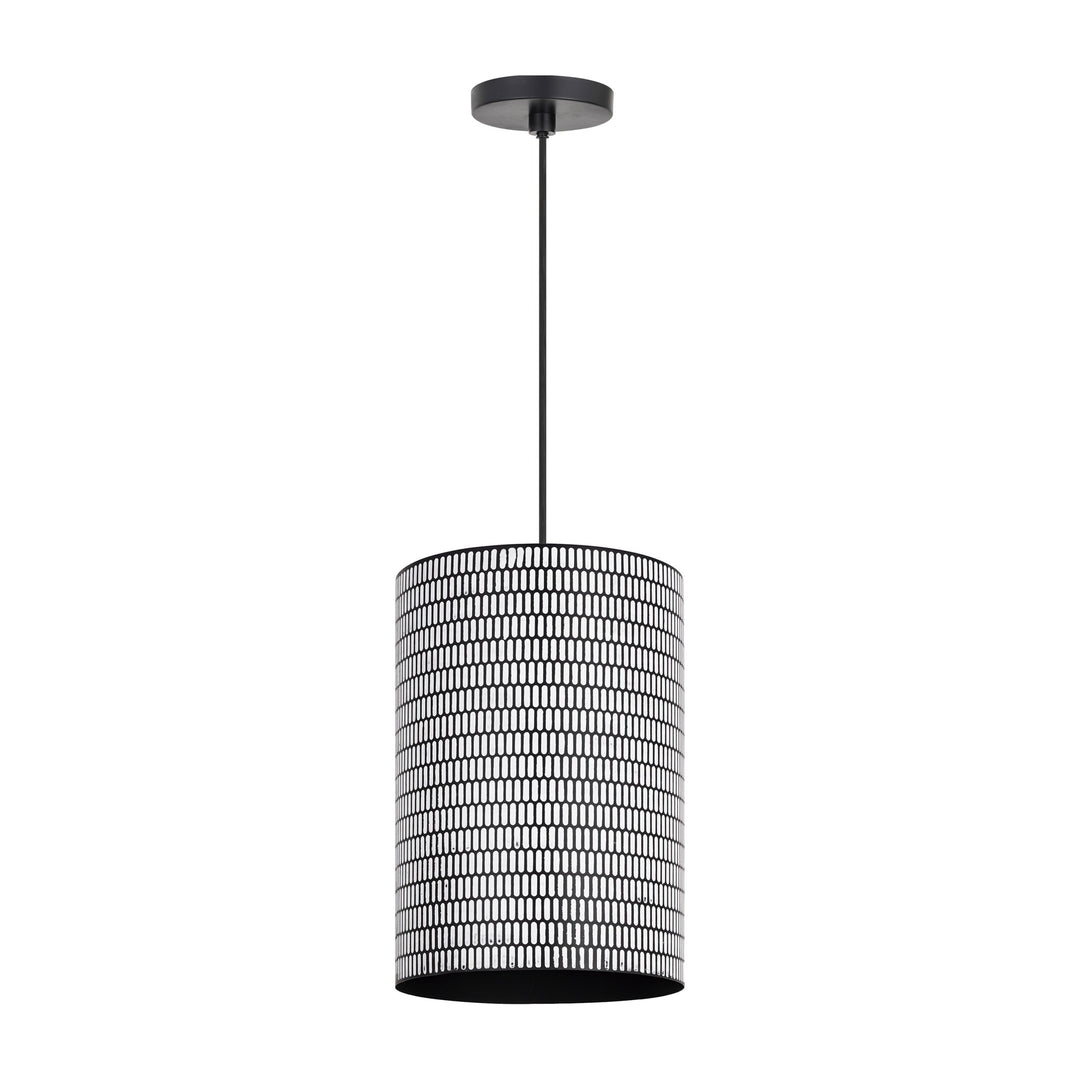 Shaka 1-Light Pendant by Studio M Lighting in Black / White