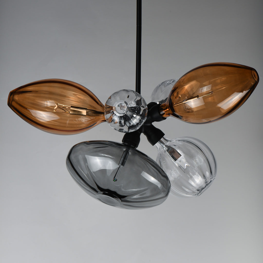 Ray Dance Cluster Ray Dance Single Cluster 6-Light LED Pendant by Studio M Lighting – lifestyle