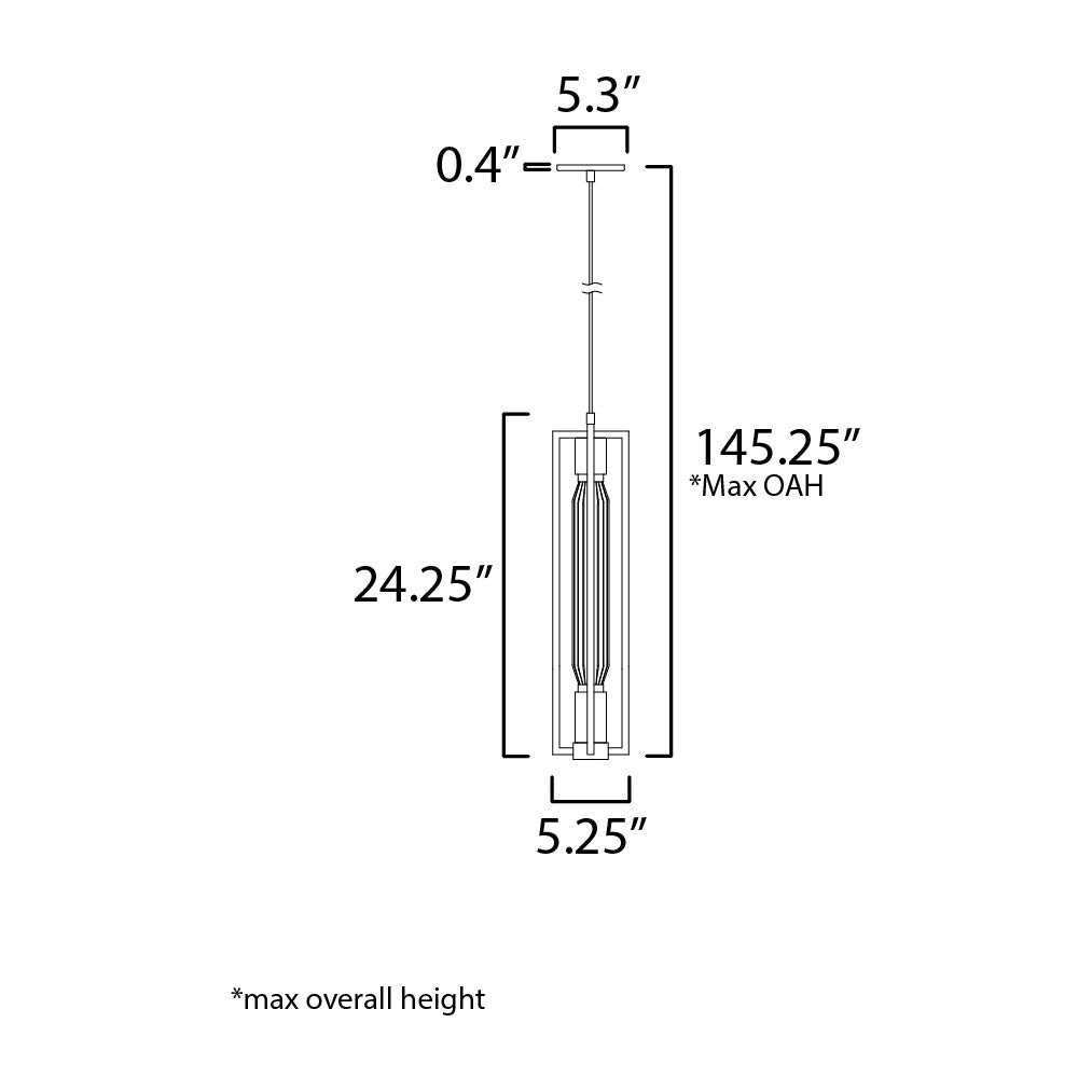 Zeppelin LED Pendant by Studio M Lighting – line drawing