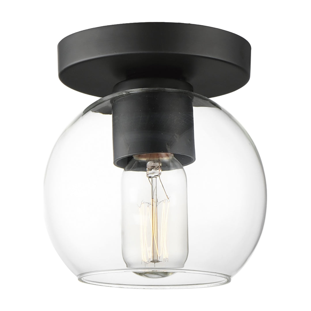Knox 1-Light Flush Mount by Studio M Lighting in Black