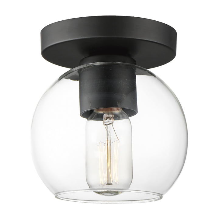 Knox 1-Light Flush Mount by Studio M Lighting in Black