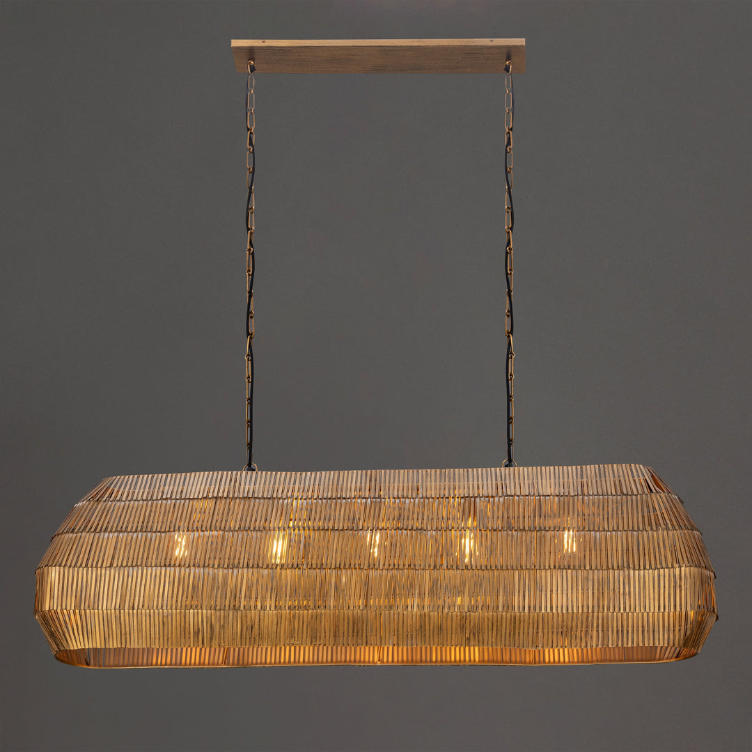 Gilda 5-Light Linear Pendant by Studio M Lighting – lifestyle