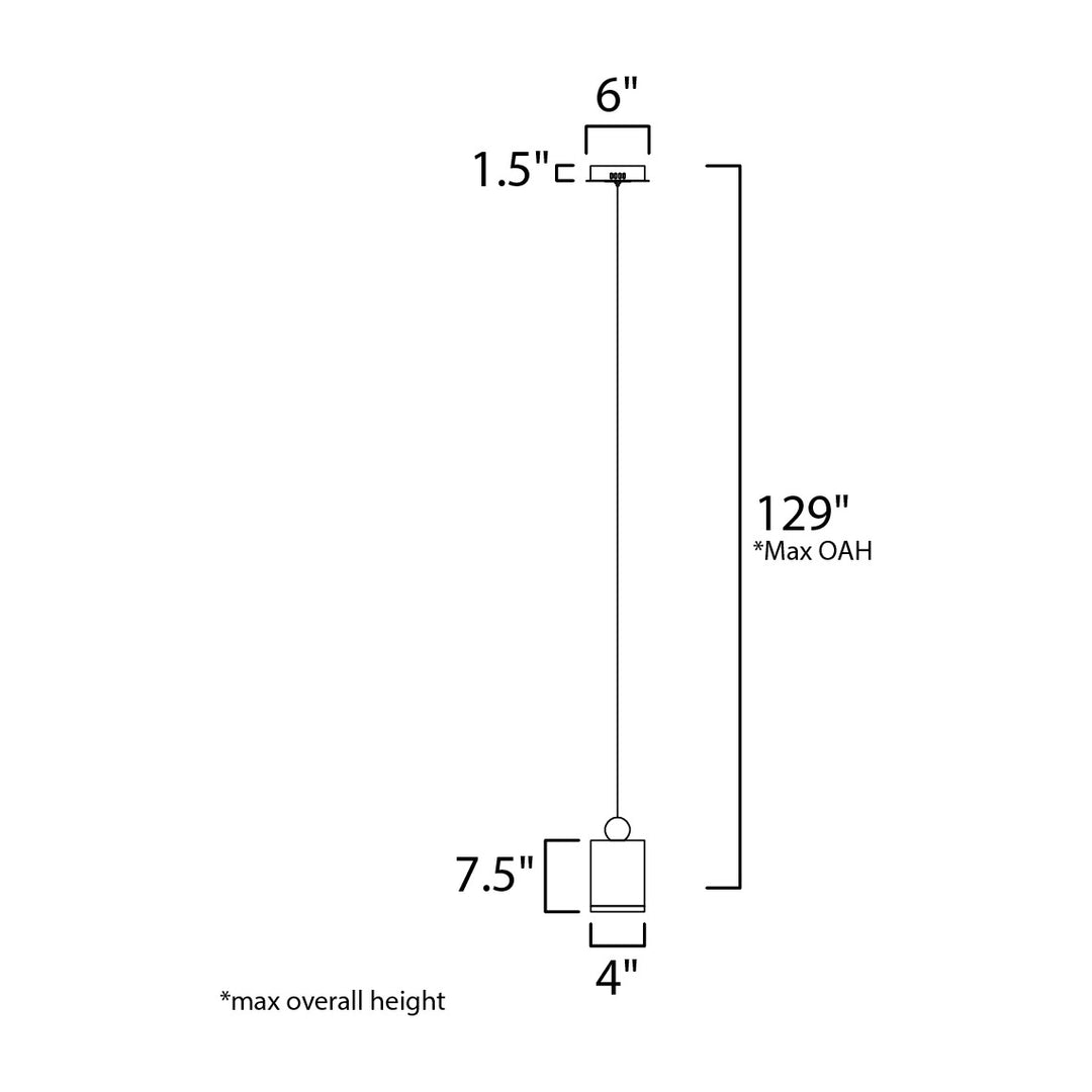 Nob LED Pendant by Studio M Lighting – line drawing