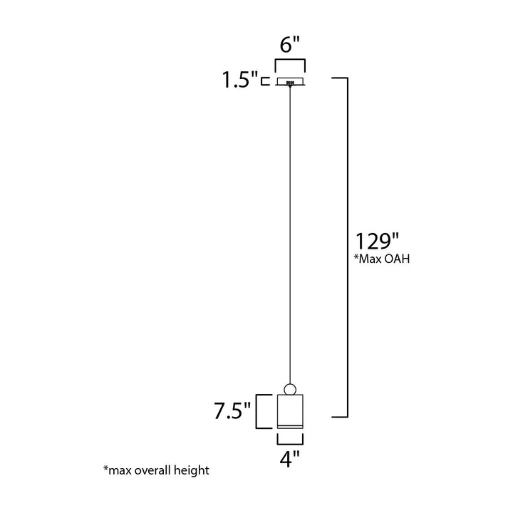 Nob LED Pendant by Studio M Lighting – line drawing