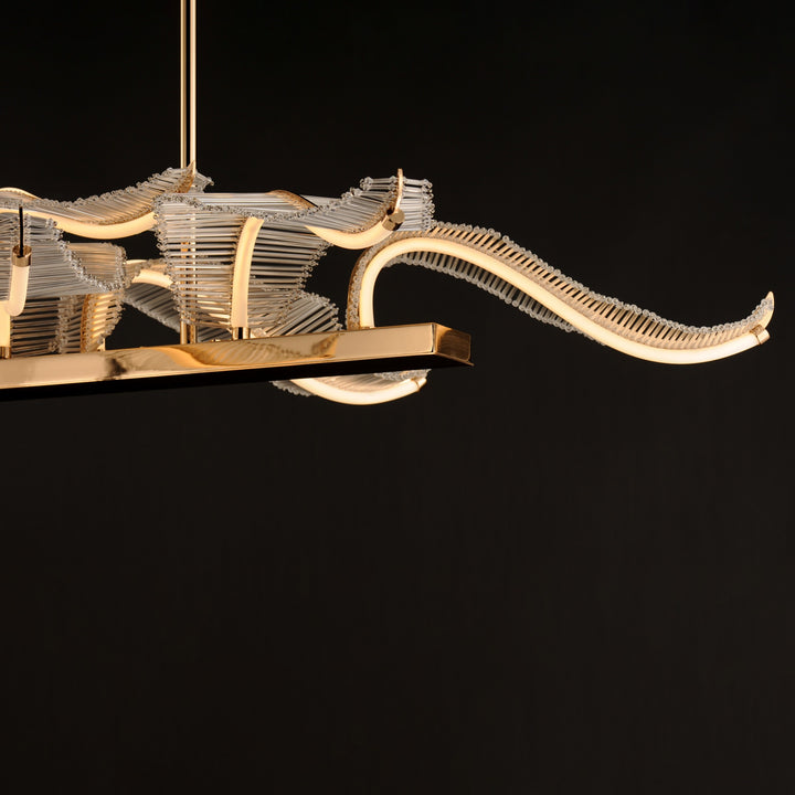 Lillet 10-Light LED Linear Pendant by Studio M Lighting – lifestyle