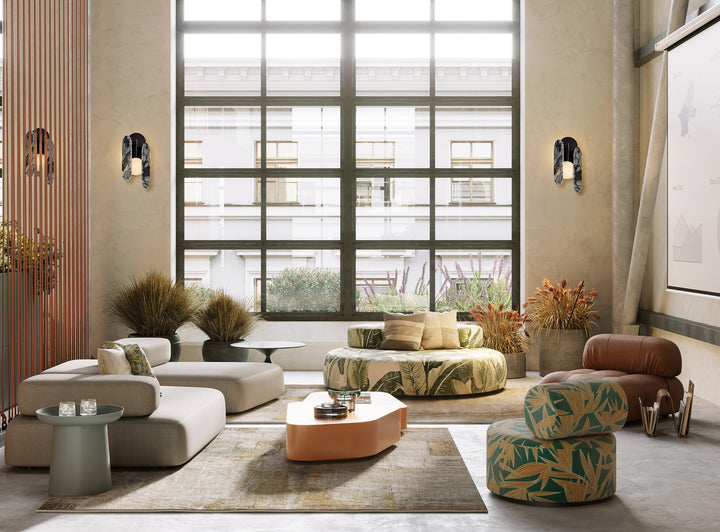 Megalith - Glass Megalith LED Wall Sconce by Studio M Lighting – lifestyle
