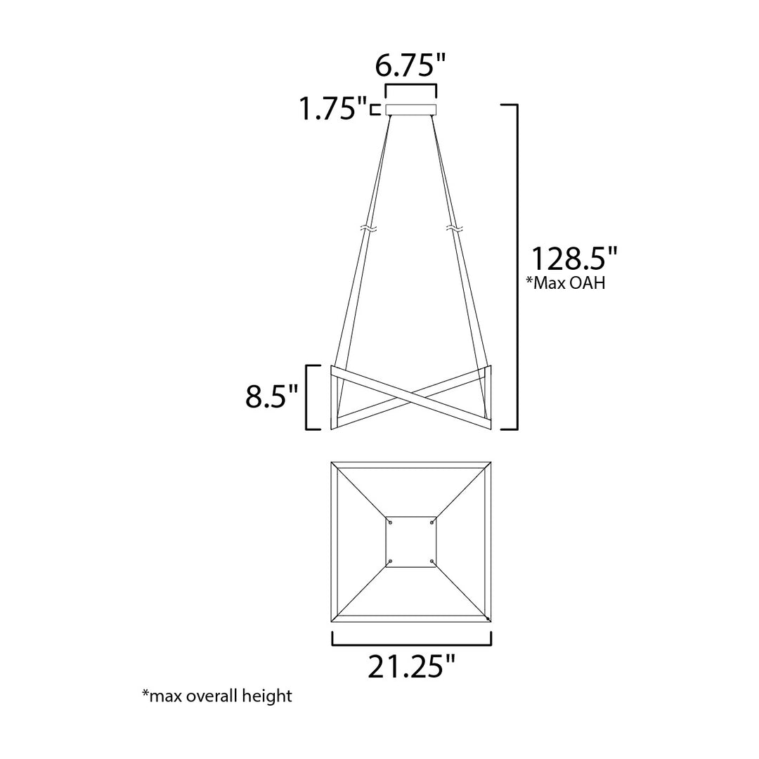 Stealth LED Pendant 350574 by Studio M Lighting – line drawing