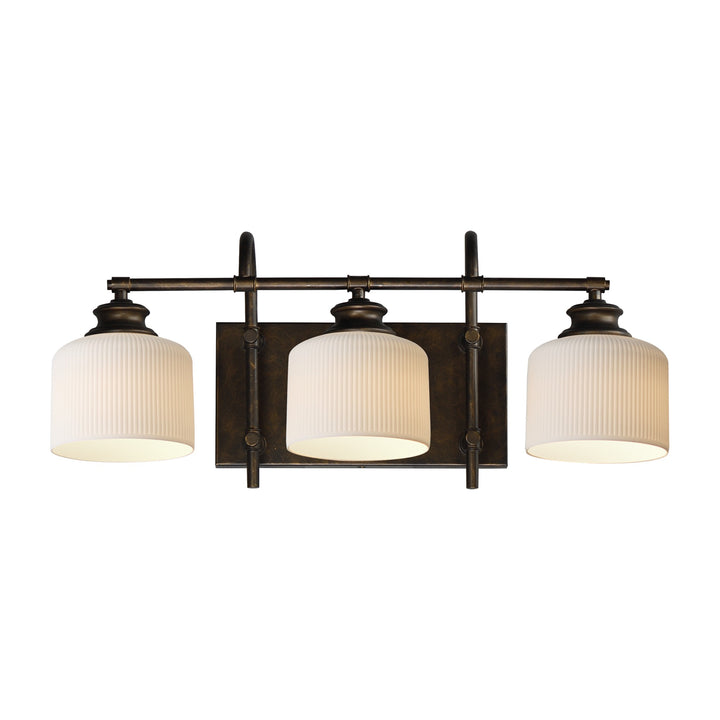 Bisque 3-Light Bath Vanity by Studio M Lighting in Oil Rubbed Bronze