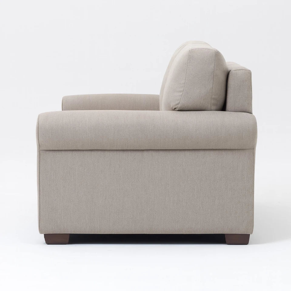 Side profile of the American Leather Gaines Today Sleeper