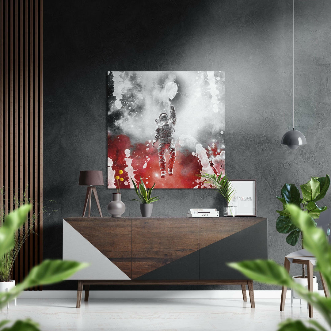 Fly in Space Brushed Aluminium Dibond Wall Art.