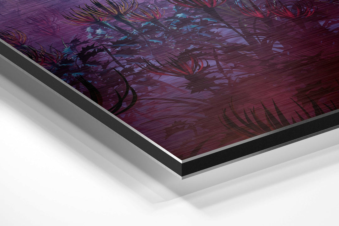 Space Traveller Brushed Aluminium Dibond Wall Art.