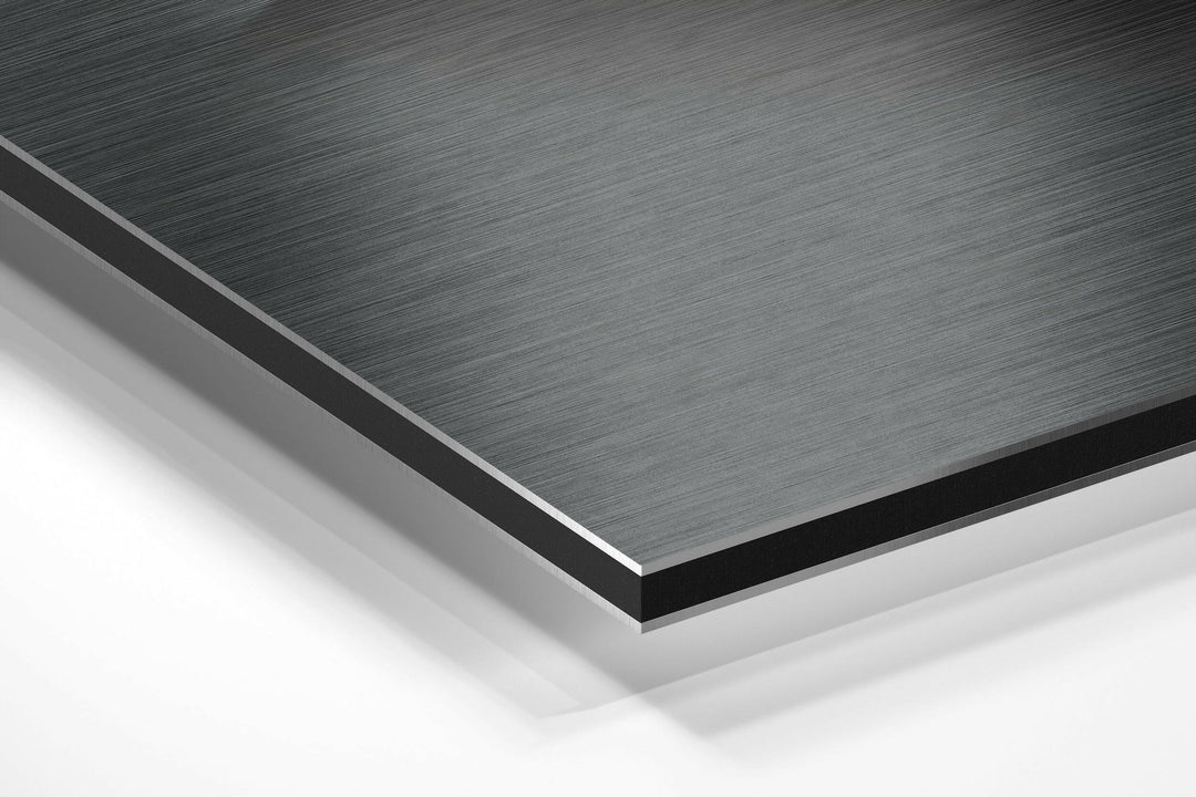 Loop Brushed Aluminium Dibond Wall Art.