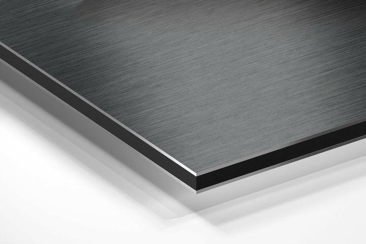 Loop Brushed Aluminium Dibond Wall Art.
