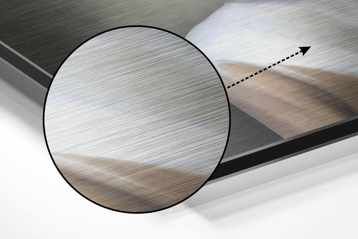 Butterfly Face Brushed Aluminium Dibond Wall Art.