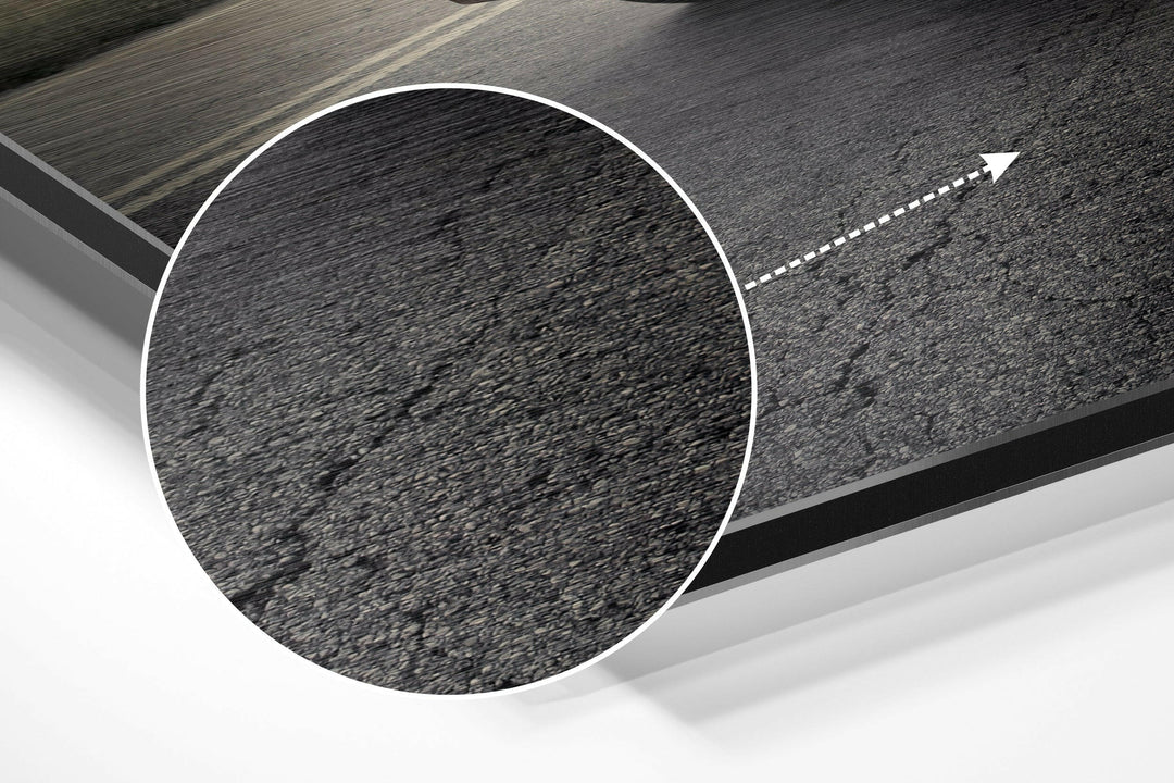 To the Road Brushed Aluminium Dibond Wall Art.
