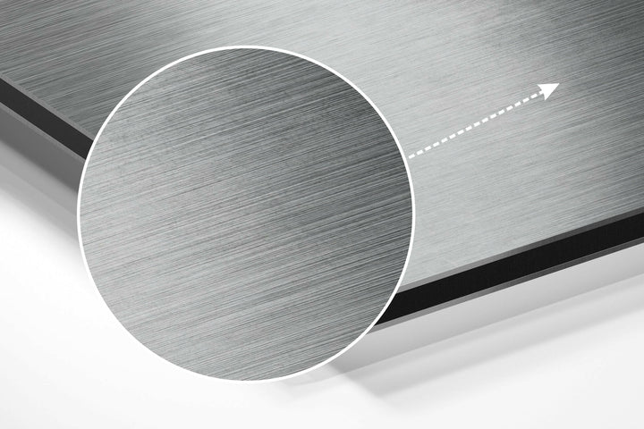 Despair Brushed Aluminium Dibond Wall Art.