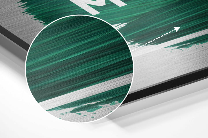 Enjoy Every Moment Brushed Aluminium Dibond Wall Art.