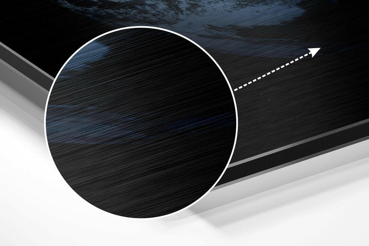 Earth Brushed Aluminium Dibond Wall Art.